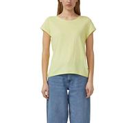 T-Shirt mit Rollkanten und Flammgarnstruktur 42 gelb 2181444.7111.42