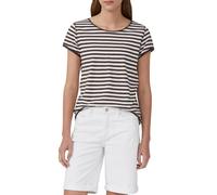 T-Shirt mit Rollkanten und Flammgarnstruktur 36 braun|weiß 2174735.88H5.36