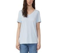 s.Oliver T-Shirt Red Label Basic V‑Ausschnitt Baumwoll‑Mix Hellblau Größe 42