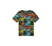 Gemustertes T-Shirt aus Baumwolle 92/98 Grün 2164880.78A2.92_98