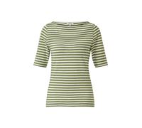 s.Oliver Gestreiftes Halbarmshirt im Slim Fit mit Flammgarn