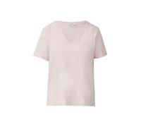 T-Shirt aus Flammgarn mit V-Ausschnitt 40 pink 2165872.4101.40