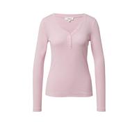 Geripptes Longsleeve mit Henleyausschnitt 46 Rosa 2172302.4156.46