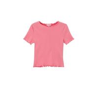 s.Oliver Mädchen 2142485 T-Shirt mit Rollsaum, pink, L