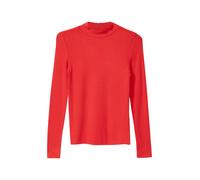Longsleeve aus Rippware mit Stehkragen 146/152 rot 2173725.3210.146_152