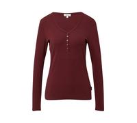 Ripp-Langarmshirt mit Knopfleiste im Slim Fit 46 rot 2170091.3902.46