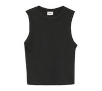 s.Oliver Verkürztes Slim-Fit-Top mit Rippstruktur Schwarz Gr. 134/140