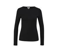 Longsleeve mit Rippstruktur 34 schwarz