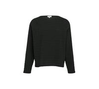 Strukturiertes Jersey-Shirt mit Raglan-Ärmeln 36 schwarz