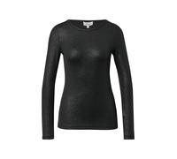 Ripp-Shirt mit Glitzer-Effekt 38 schwarz 2175413.9999.38