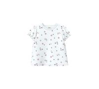 Rippshirt im A-Shape mit Puffärmeln 86 weiß 2180187.01A1.86