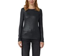Ripp-Shirt mit Glitzer-Effekt 36 schwarz 2175413.9999.36