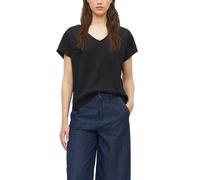 Strukturiertes V-Neck-T-Shirt im Relaxed Fit 40 schwarz 2178640.9999.40