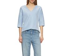 Shirt mit Strukturstreifen und Fledermausärmeln 42 blau 2164115.55G4.42