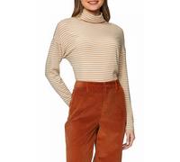 Gestreiftes Langarmshirt im Relaxed Fit 42 braun