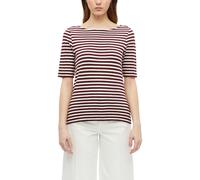 Gestreiftes Halbarmshirt im Slim Fit mit Flammgarn 44 rot|weiß 2180833.39G3.44