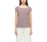 Gestreiftes Rundhalsshirt aus Baumwolle 46 rot|weiß 2178727.39H1.46