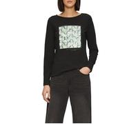 s.Oliver Red Label - Langarm-Shirt mit Frontprint schwarz - Gr. - 34