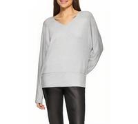 Langarmshirt mit Fledermausärmeln und breitem Bund 36 grau 2156431.9400.36