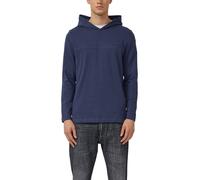 Kapuzen-Longsleeve aus Heavy Jersey mit Logo-Detail 3XL blau 2172362.5826.3XL