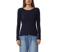 Geripptes Langarmshirt im Slim Fit 40 blau 2174391.5959.40