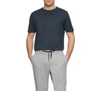 s.Oliver BLACK LABEL Regular Fit T-Shirt aus reiner Baumwolle in Marine, Größe L