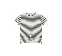 Rippshirt mit Knoten-Detail 158/164 creme|schwarz 2178006.02G1.158_164