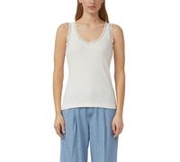 s.Oliver Geripptes Tanktop mit Spitze
