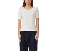 Pointelle-T-Shirt mit Knopfleiste 46 creme 2176222.0210.46