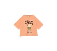 Light Felpa Oversize T-Shirt mit Front- und Rückenprint 134/140 orange 2177967.2218.134_140