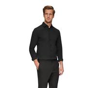 s.Oliver BLACK LABEL Shaped Fit Businesshemd aus Baumwoll-Stretch in Black, Größe 39