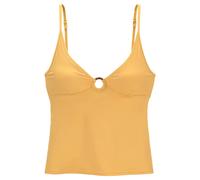 Tankini-Top S.OLIVER "Rome", Damen, Gr. 42, Cup A/B, gelb, Polyamid, unifarben, Bikini-Oberteile, in verschiedenen Unifarben (69256849-42) gelb