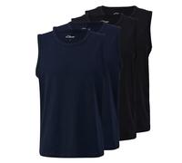 s.Oliver Tanktop Doppelpack (DE/NL/SE/PL, Alphanumerisch, L, Regular, Regular, 2 x Schwarz / 2 x Navy)