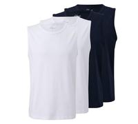 s.Oliver Tanktop Doppelpack (DE/NL/SE/PL, Alphanumerisch, XXL, Regular, Regular, 2 x Navy / 2 x Weiß)