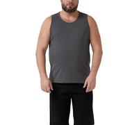 Tanktop mit Flammgarnstruktur und Logo-Print 5XL grau 2178987.9573.5XL
