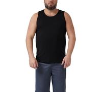 Tanktop mit Flammgarnstruktur und Logo-Print 4XL schwarz 2178987.9999.4XL