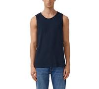 Tanktop mit Flammgarnstruktur und Logo-Print XL blau 2175883.5978.XL