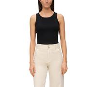 Tanktop mit Rippstruktur 46 schwarz 2142121.9999.46