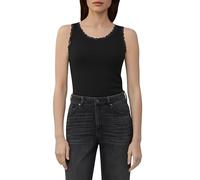 Tanktop mit Spitzenbesatz 48 schwarz 2172291.9999.48