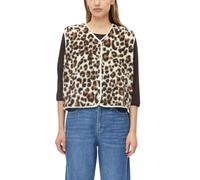 s.Oliver Teddy-Weste mit Leo-Muster im Relaxed Fit