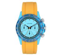 s.Oliver The Colorful Watch Herren Chronograph Uhr | 40 mm - Armbanduhr in 5 ATM - Sportliche Analog Uhr mit Stoppfunktion als moderner Begleiter für Alltag & Freizeit