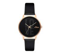 s.Oliver Time Damen Analog Quarz Uhr mit PU Armband SO-3580-LQ