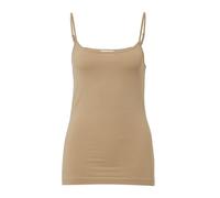 s.Oliver Top mit verstellbaren Spaghettiträgern im Slim Fit Hellbraun 40