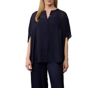 s.Oliver BLACK LABEL Transparente Poncho-Bluse aus Chiffon navy 36