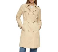s.Oliver RED LABEL Slim Fit Trenchcoat aus Baumwoll-Mix mit Streifen-Futter in Beige, Größe 44