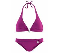 Triangel-Bikini S.OLIVER "Tonia" Gr. 34, Cup A/B, pink (fuchsia) Damen Bikini-Sets Ocean Blue mit Accessoires (243737-34)