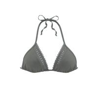 Triangel-Bikini-Top S.OLIVER "Aiko" Gr. 36, Cup A/B, grün (oliv) Damen Bikini-Oberteile (69810410-36) oliv