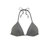 Triangel-Bikini-Top S.OLIVER "Aiko" Gr. 40, Cup C/D, grün (oliv) Damen Bikini-Oberteile (34660562-40) oliv