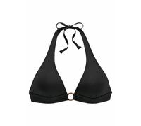 Triangel-Bikini-Top S.OLIVER "Rome" Gr. 38, Cup C/D, schwarz Damen Bikini-Oberteile (33288504-38) schwarz