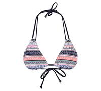 Triangel-Bikini-Top S.OLIVER "Barcelona" Gr. 36, Cup C/D, bunt (blau, rosé, gestreift) Damen Bikini-Oberteile (358778-36) blau, rosé, gestreift